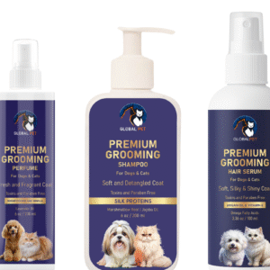 Fresh Pup Trio – Grooming Essentials Combo (Shampoo + Serum + Perfume)
