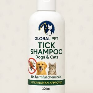 Global Pet Tick & Flea Control Shampoo – 200 ml (For Dogs & Cats)