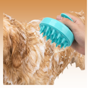 Dog Bath Brush, & Massager